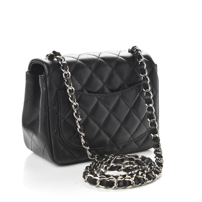 Chanel Lambskin Quilted Mini Square Flap Black 3 of 10