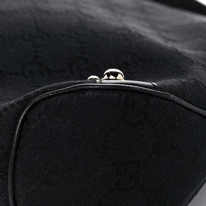 Gucci Monogram Horsebit Web Flap Bag Black Beige 11 of 14