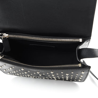Alexander McQueen Calfskin Studded Small Padlock Crossbody Bag Black 5 of 10