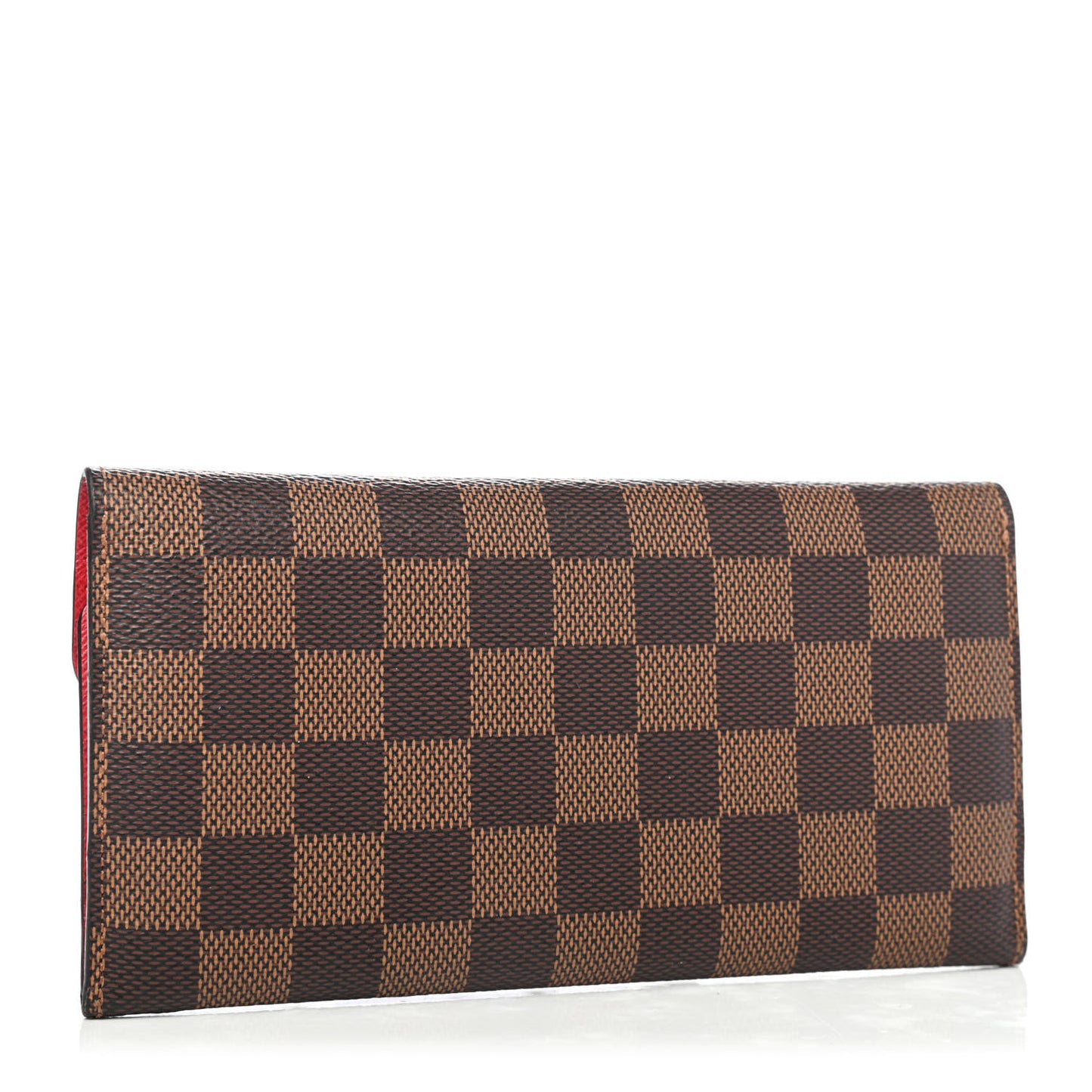 Damier Ebene Josephine Wallet Red