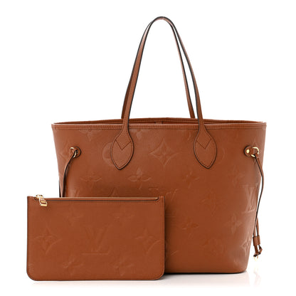 Louis Vuitton Empreinte Monogram Giant Neverfull MM Cognac 1 of 10