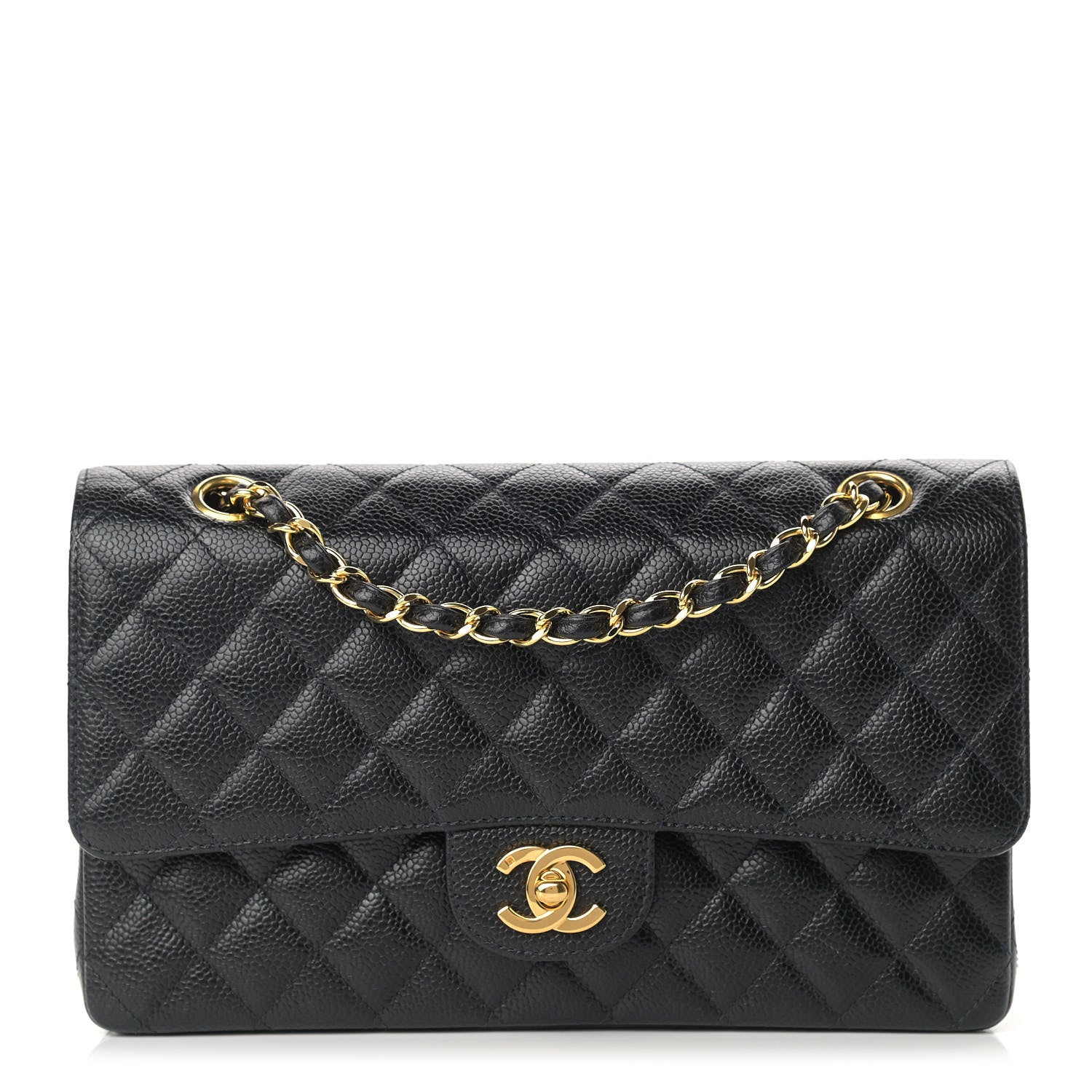 Chanel Caviar Quilted Medium Double Flap Black 1 of 13