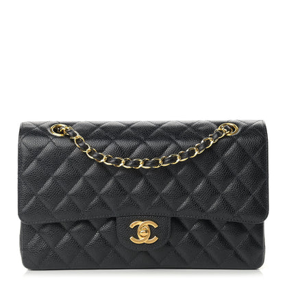 Chanel Caviar Quilted Medium Double Flap Black 1 of 13