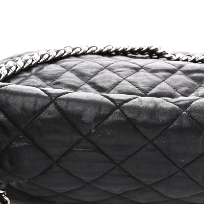Chanel Washed Lambskin Quilted Maxi Chain Around Flap Black 16 of 16