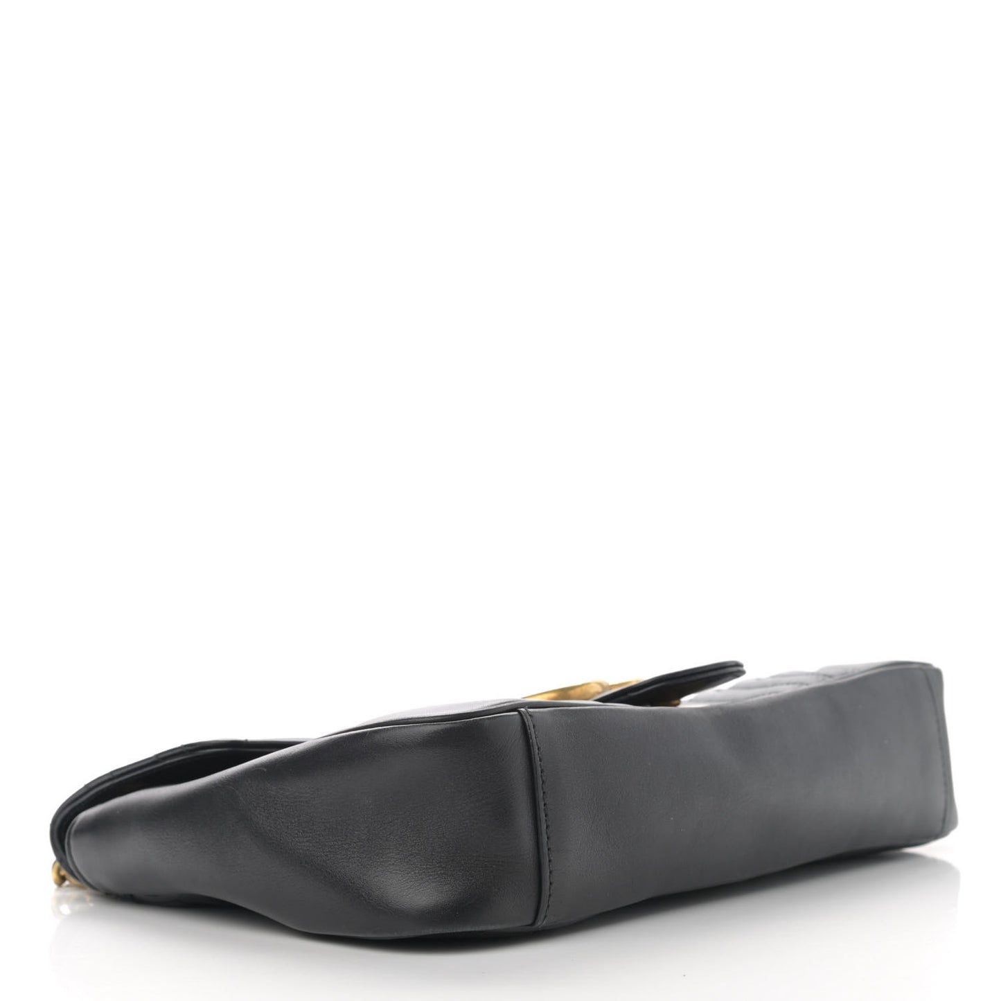 Calfskin Matelasse Medium GG Marmont Shoulder Bag Black