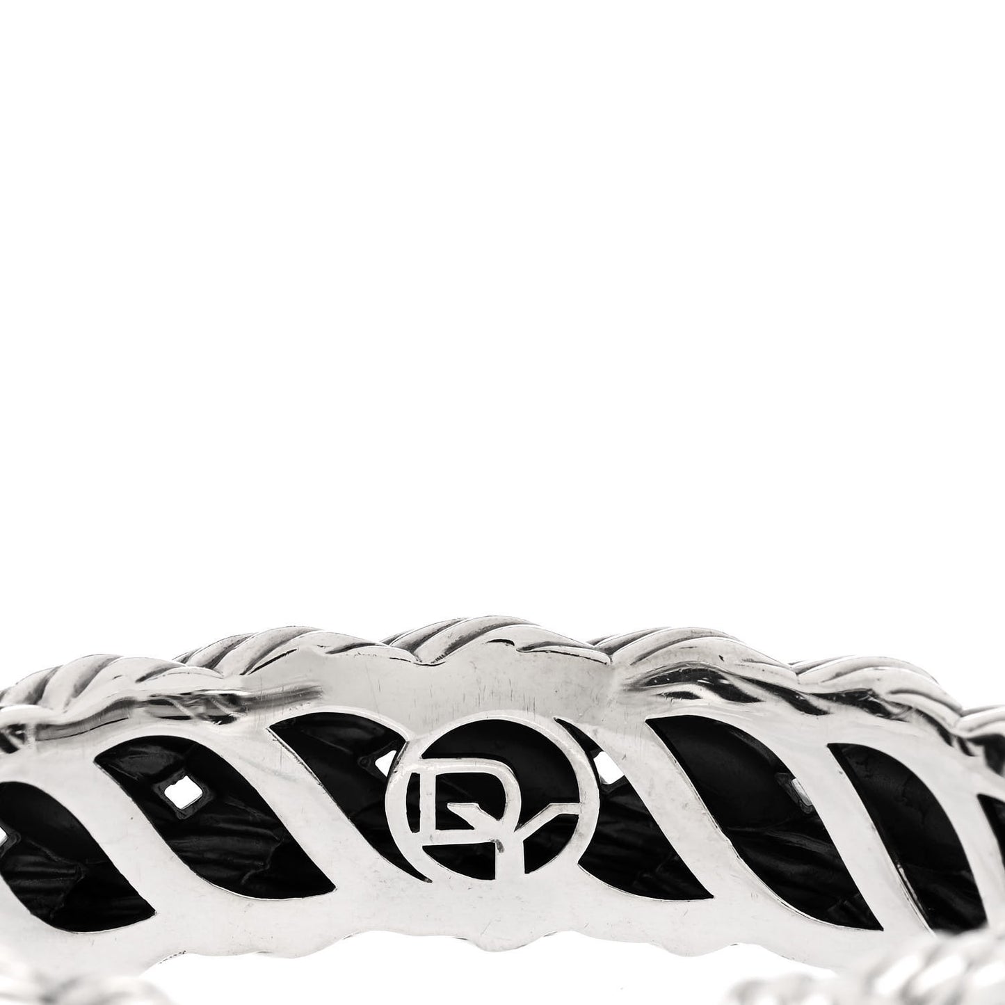 Sterling Silver Woven Cable Cuff Bracelet