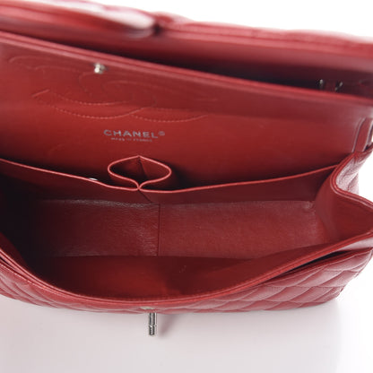 Chanel Caviar Quilted Jumbo Double Flap Red 5 of 12