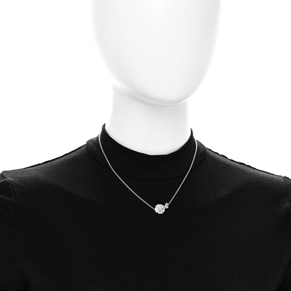 Chanel 18K White Gold Diamond Camelia Precieux Necklace 2 of 6