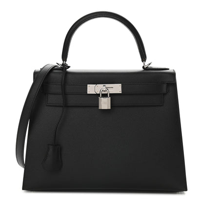 Hermes Epsom Kelly Sellier 28 Black 1 of 9