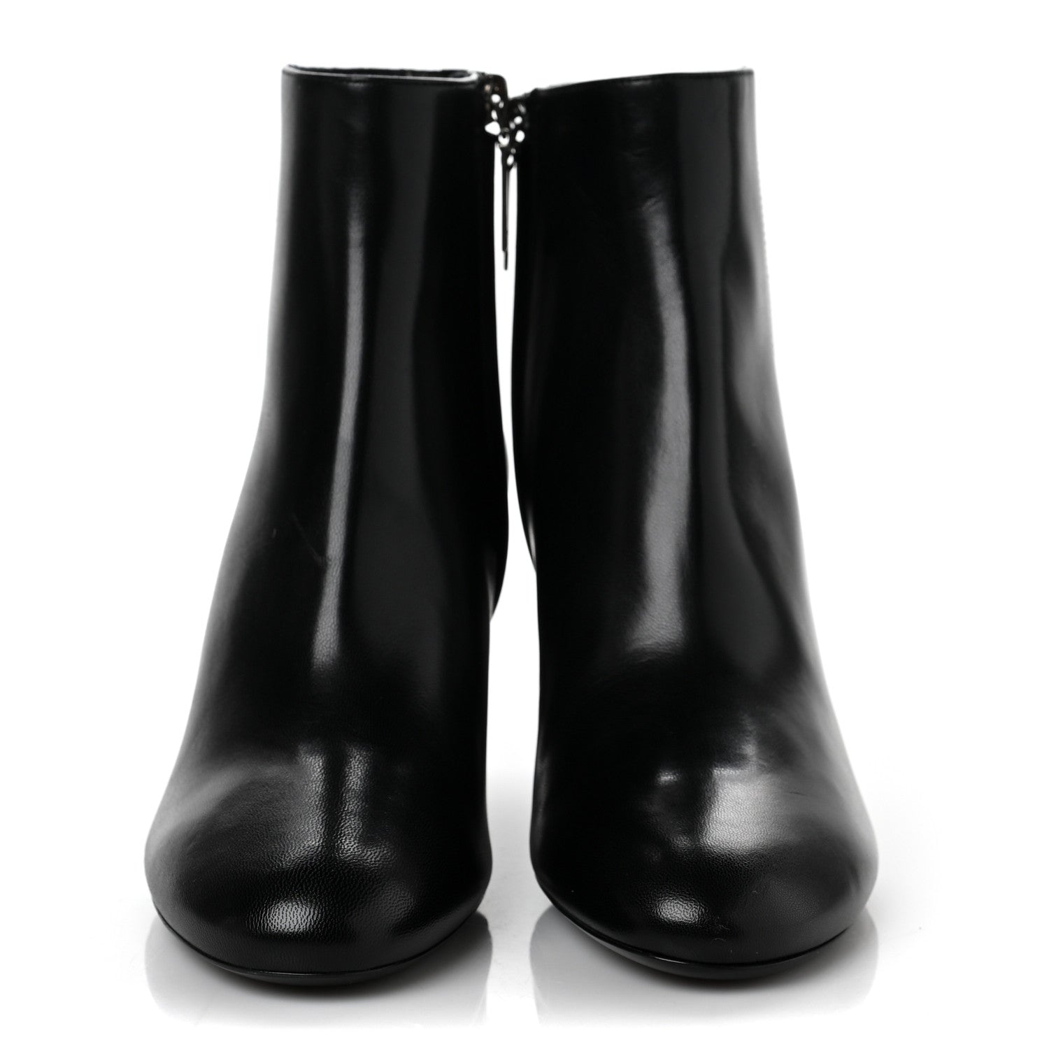 Saint Laurent Nappa Loulou Ankle Zip Boots 36 Black 2 of 7