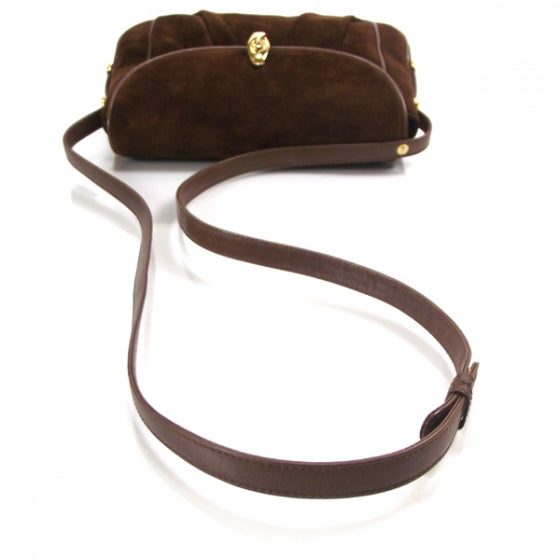 Suede Shoulder Bag Brown