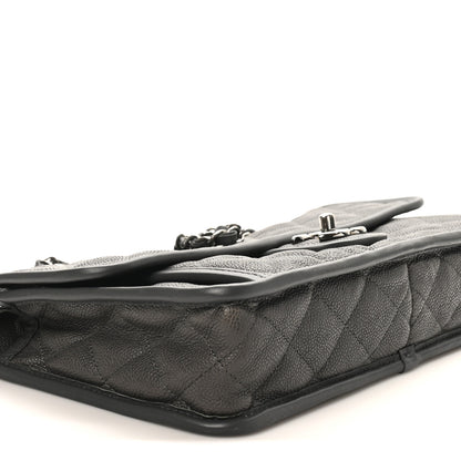 Chanel Caviar Quilted Medium French Riviera Flap Grey 9 of 10