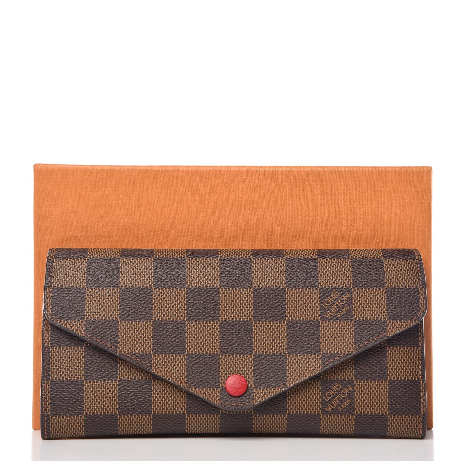 Louis Vuitton Damier Ebene Josephine Wallet Red 11 of 11