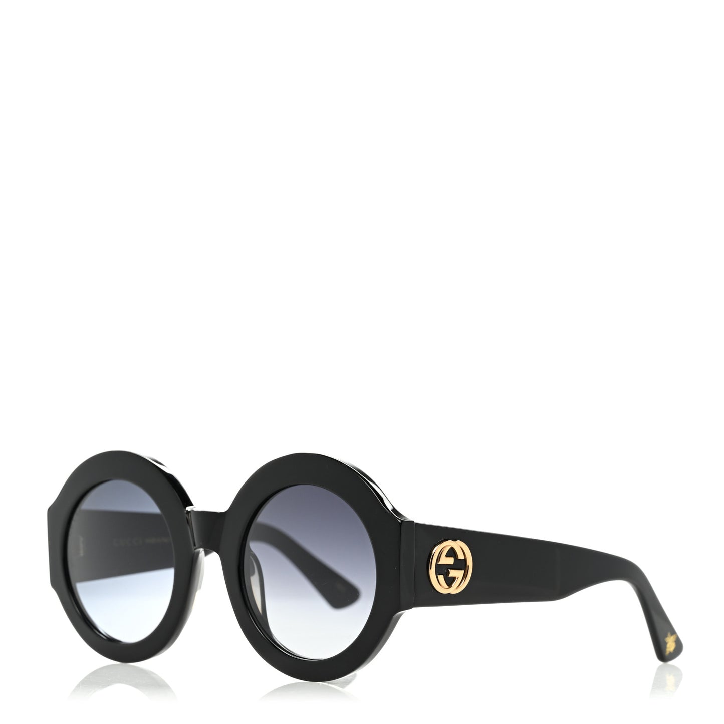 Round Frame GG0084S Sunglasses Black