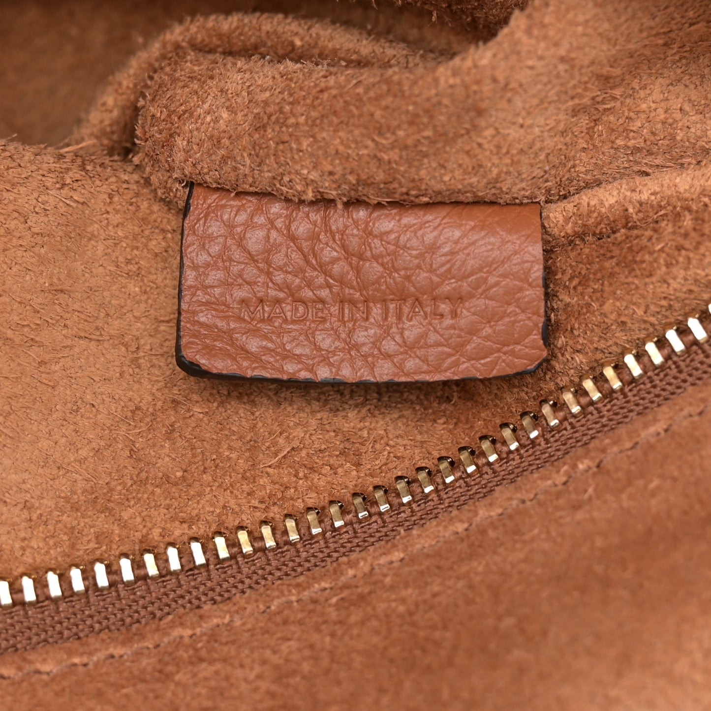 Grained Calfskin Triomphe Medium Cabas Anais  Tan