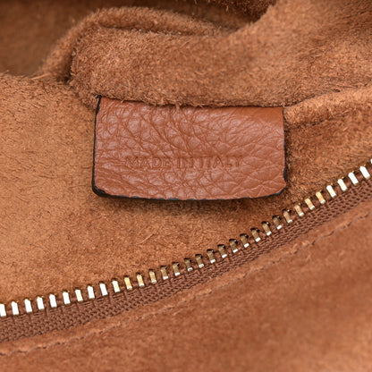 Celine Grained Calfskin Triomphe Medium Cabas Anais  Tan 7 of 11