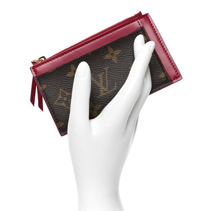 Louis Vuitton Monogram Zipped Card Holder Fuchsia 2 of 9