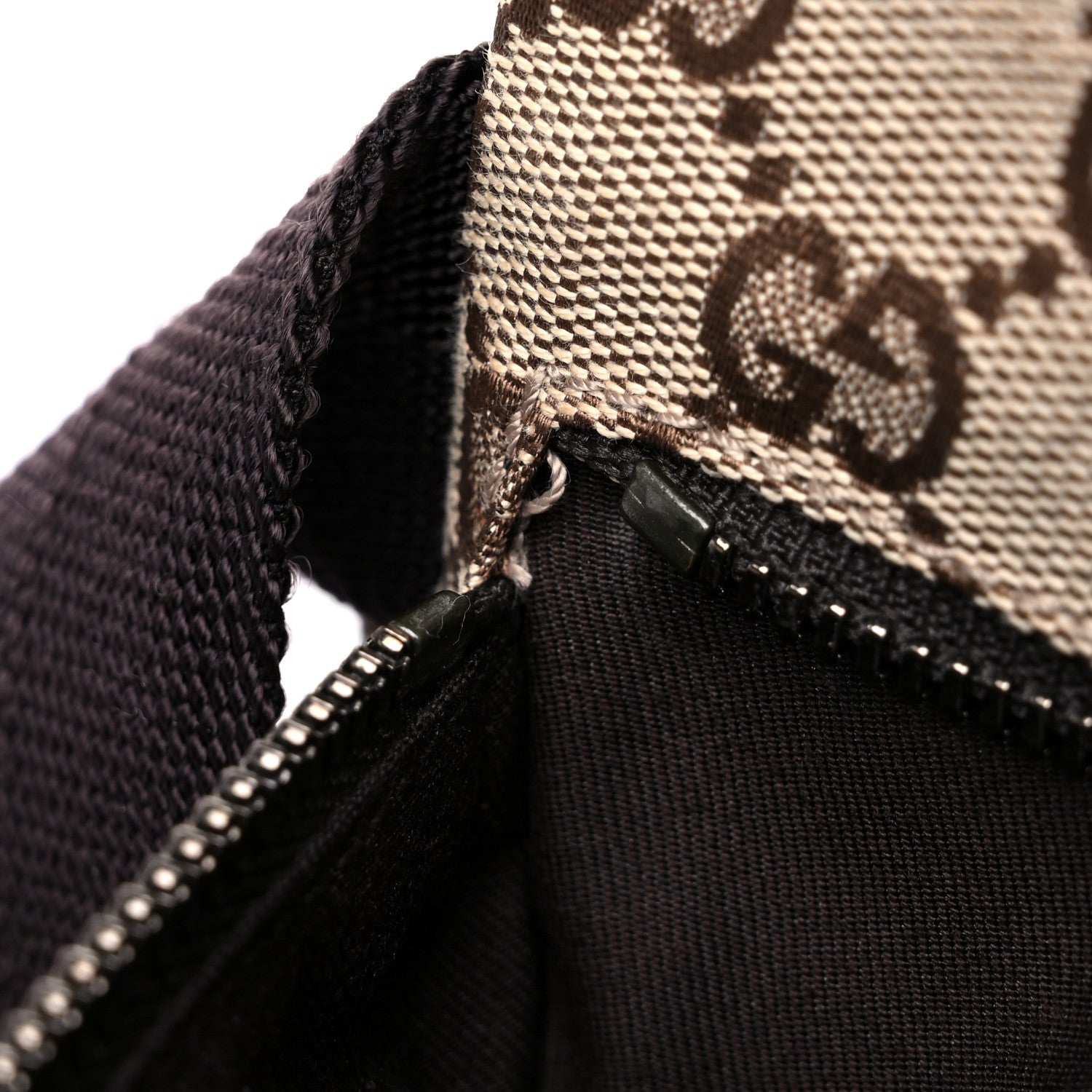 Gucci GG Monogram Double Pocket Belt Bag Dark Brown 10 of 13