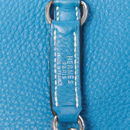 Hermes Taurillon Clemence Trim II 31 Blue Jean 7 of 8