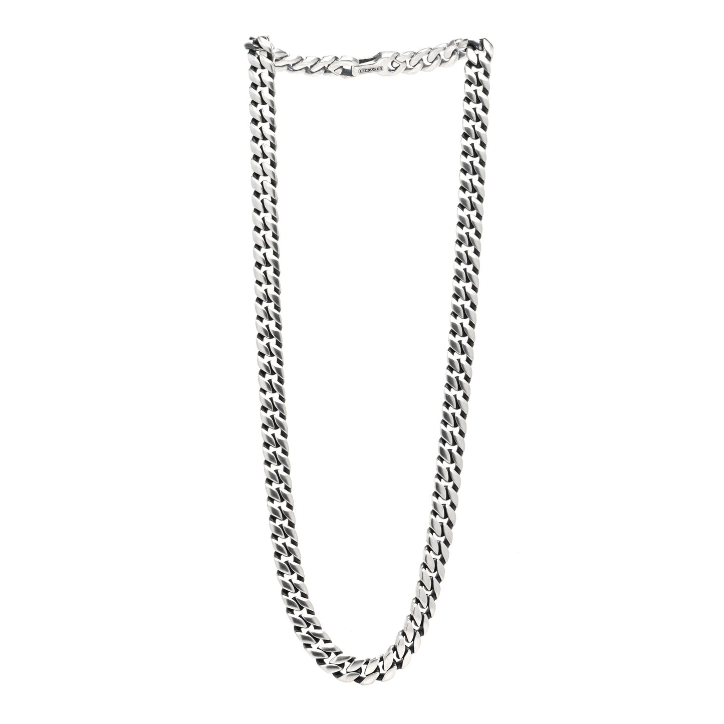 Sterling Silver 11.5mm Curb Chain Necklace
