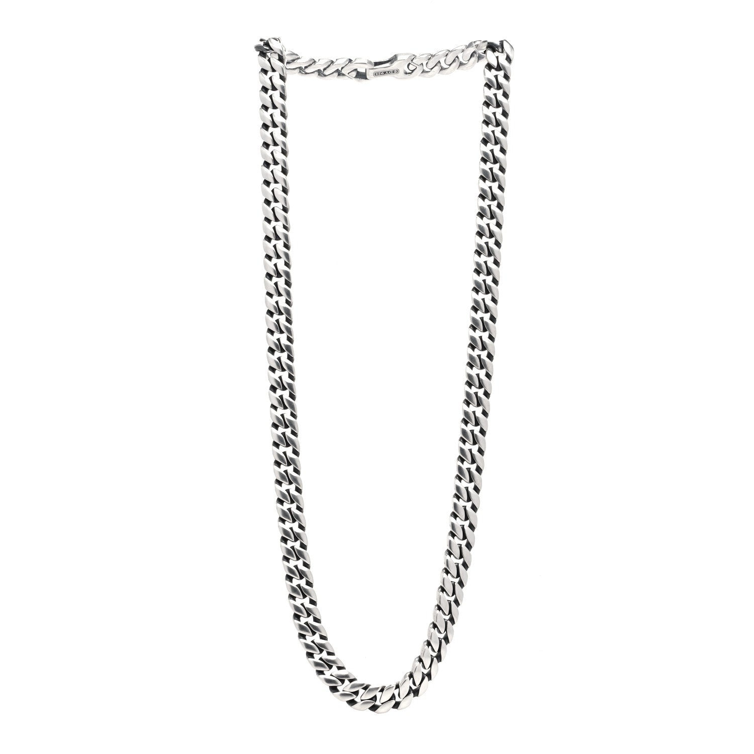David Yurman Sterling Silver 11.5mm Curb Chain Necklace 3 of 5