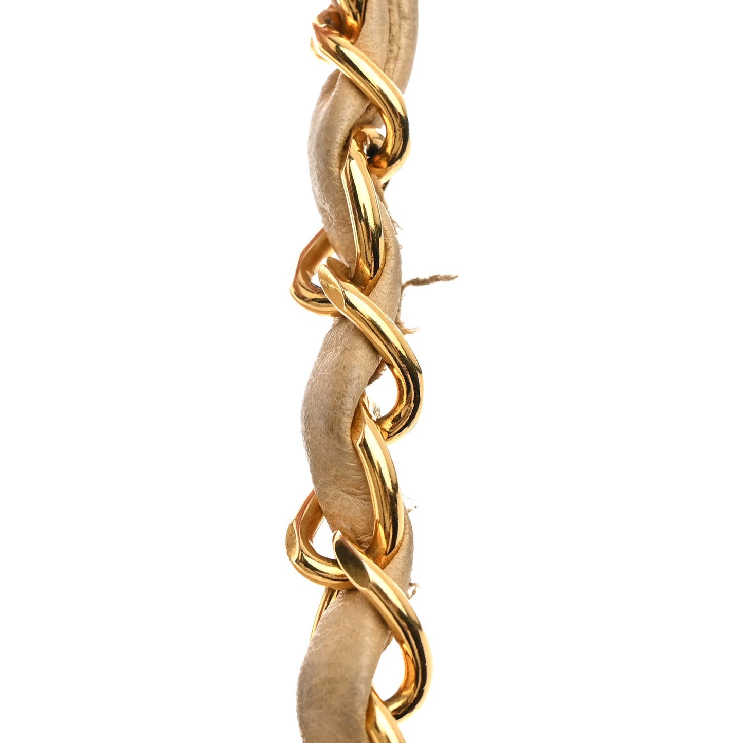 Lambskin Quilted Medium Double Flap Beige
