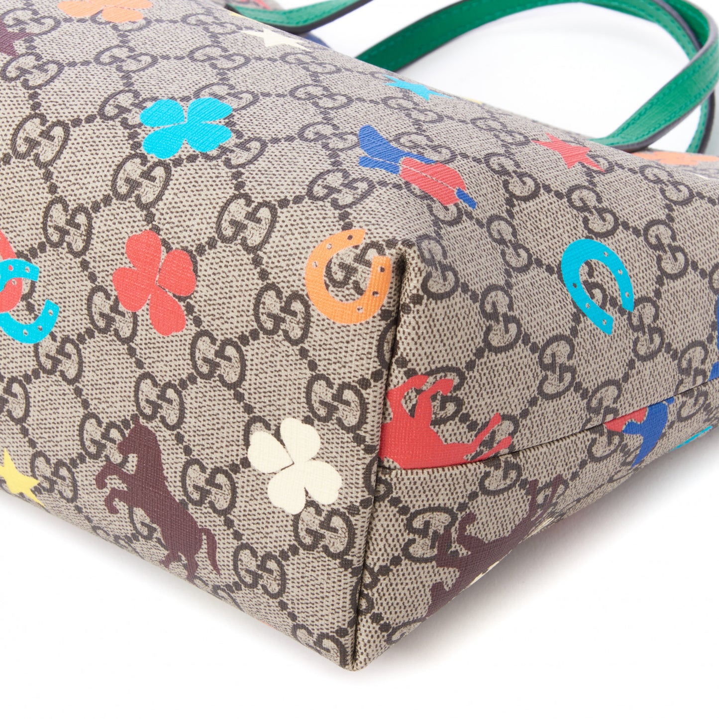 GG Supreme Monogram Ranch Childrens Tote Beige