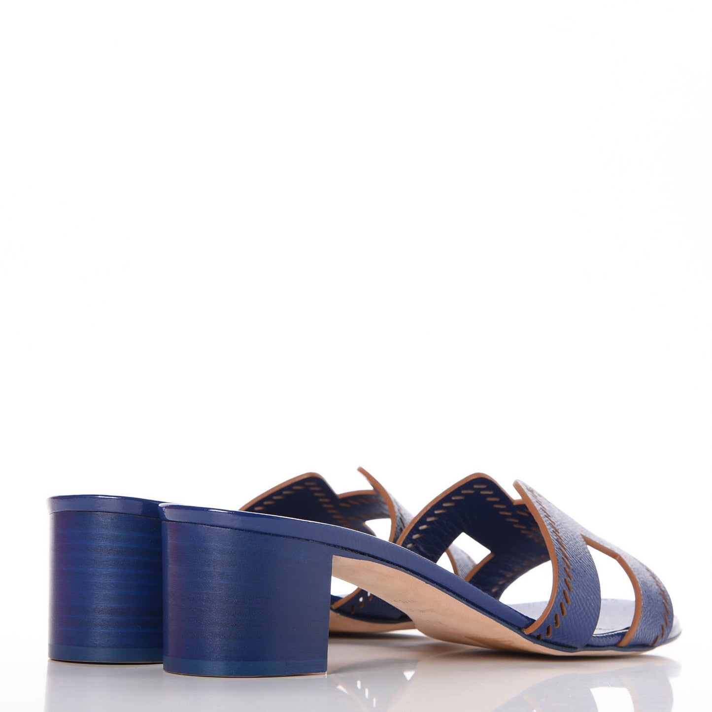 Patent Epsom Oasis Sandals 40 Bleu Saphir