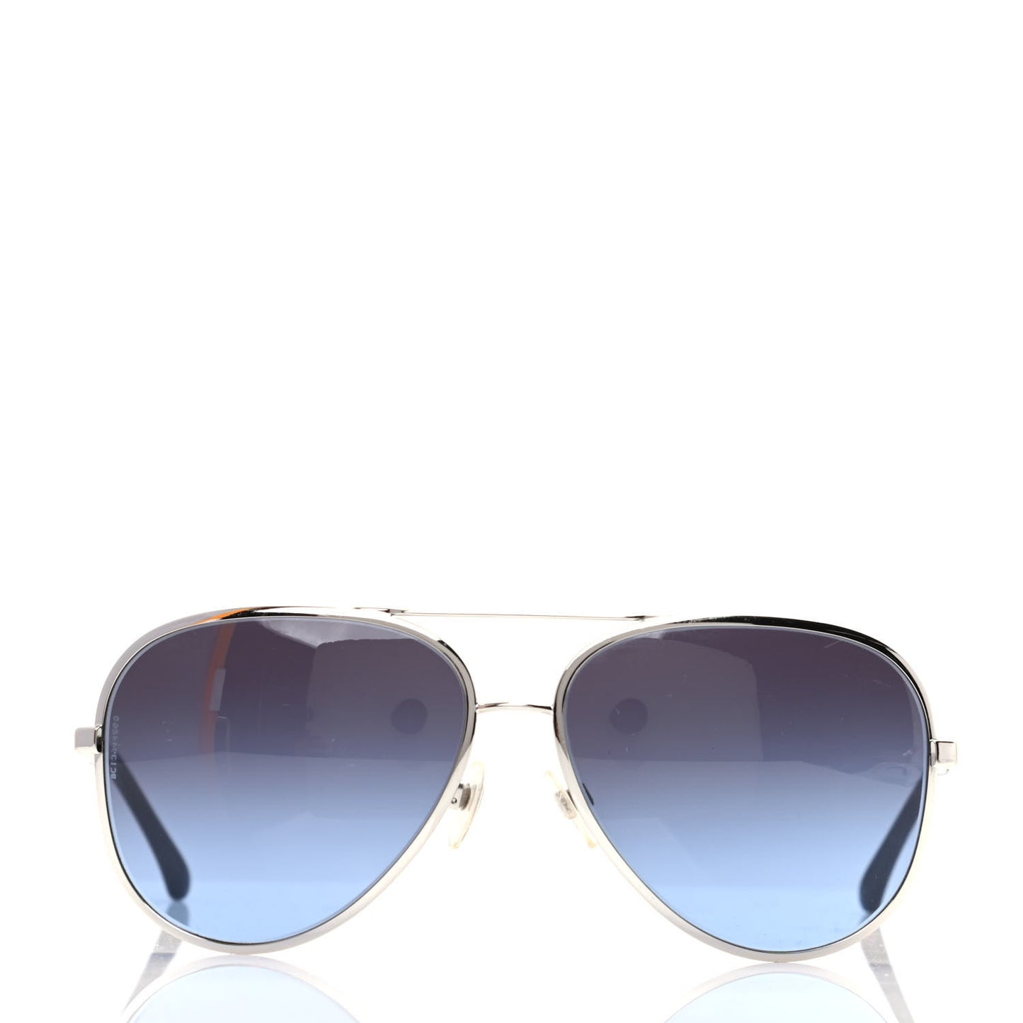 Lambskin Aviator Chain Sunglasses 4194-Q Blue