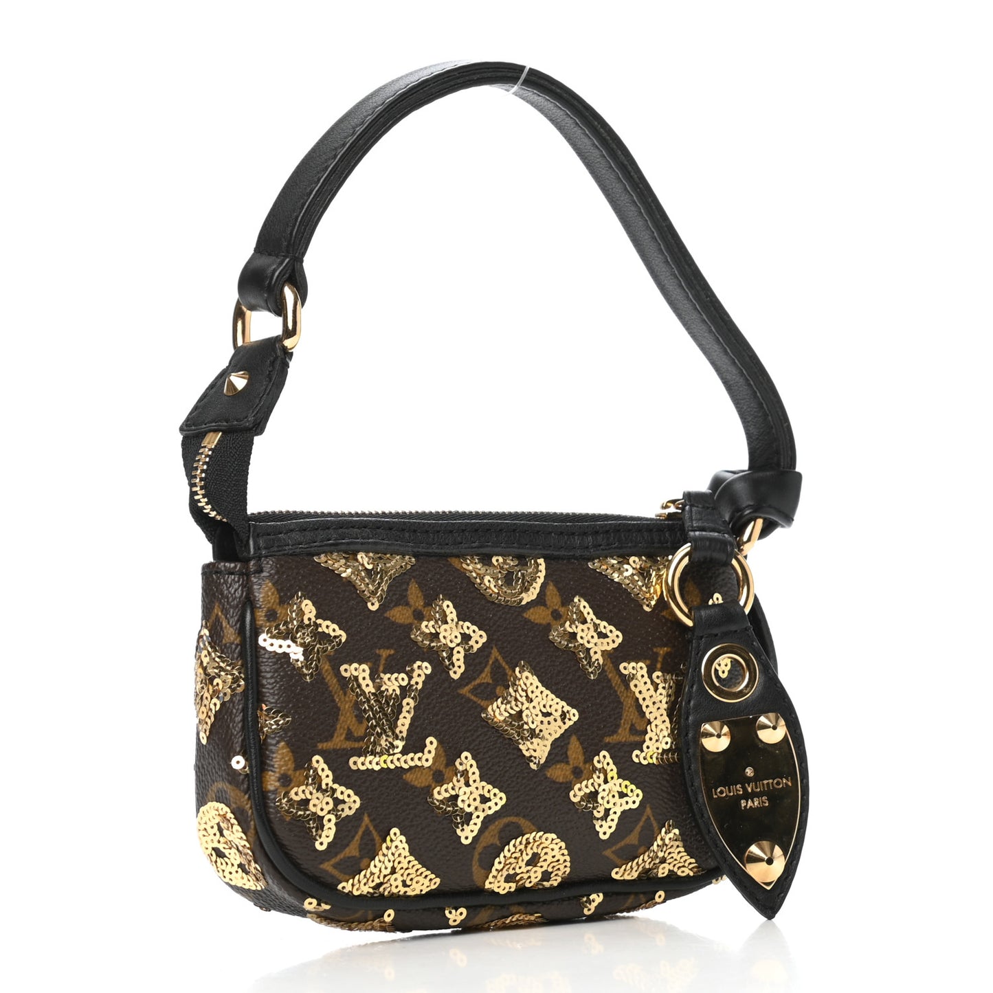 Monogram Sequins Eclipse Mini Pochette Gold
