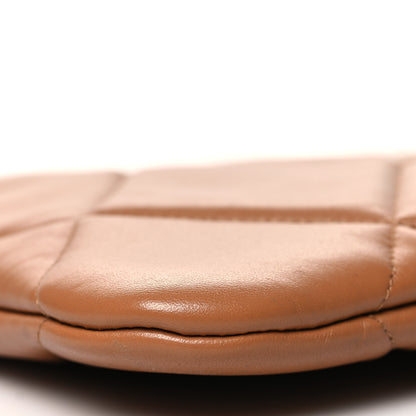 Chanel Goatskin Quilted Large Chanel 19 Pouch Brown 9 of 10