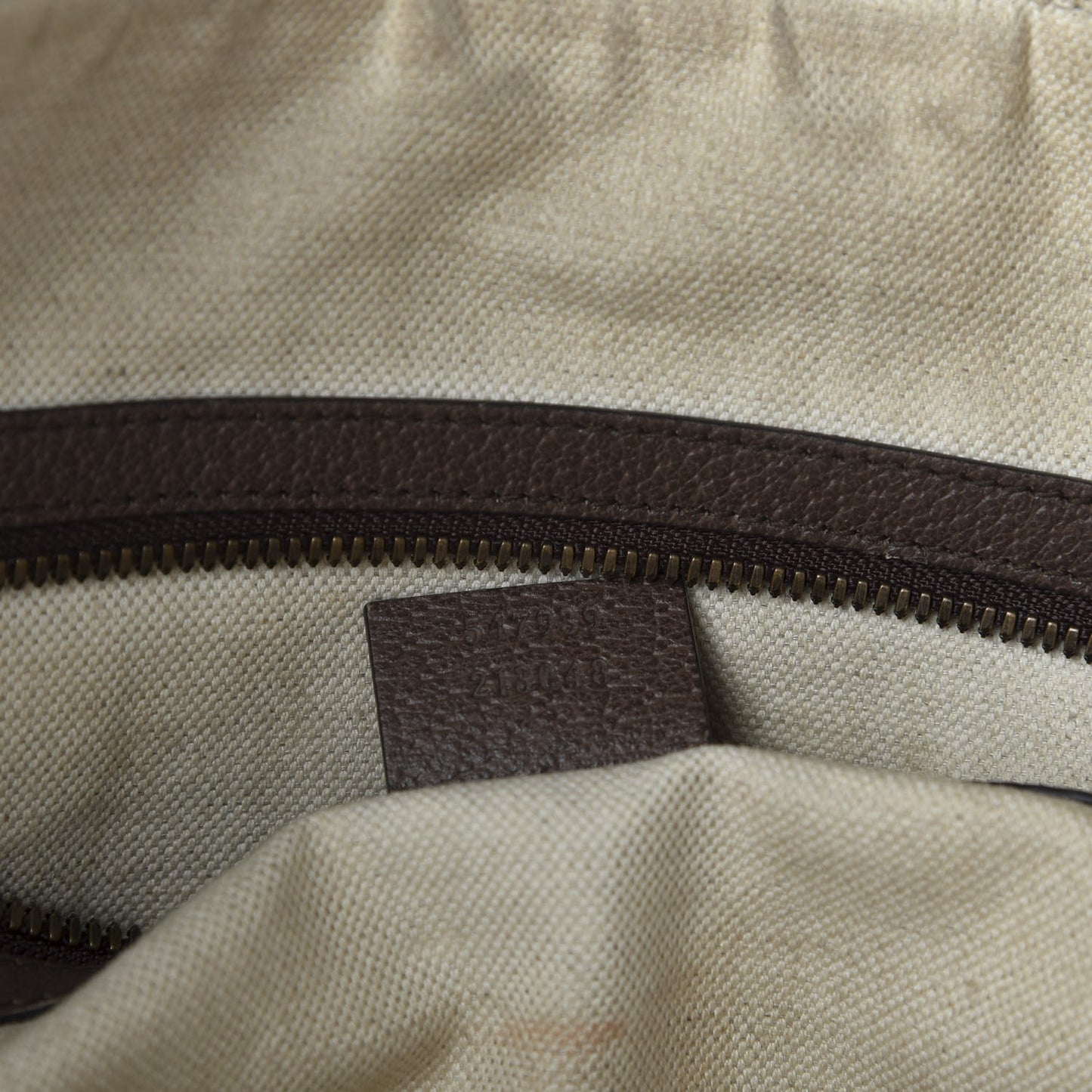 GG Supreme Monogram Web Ophidia Half Moon Hobo Brown