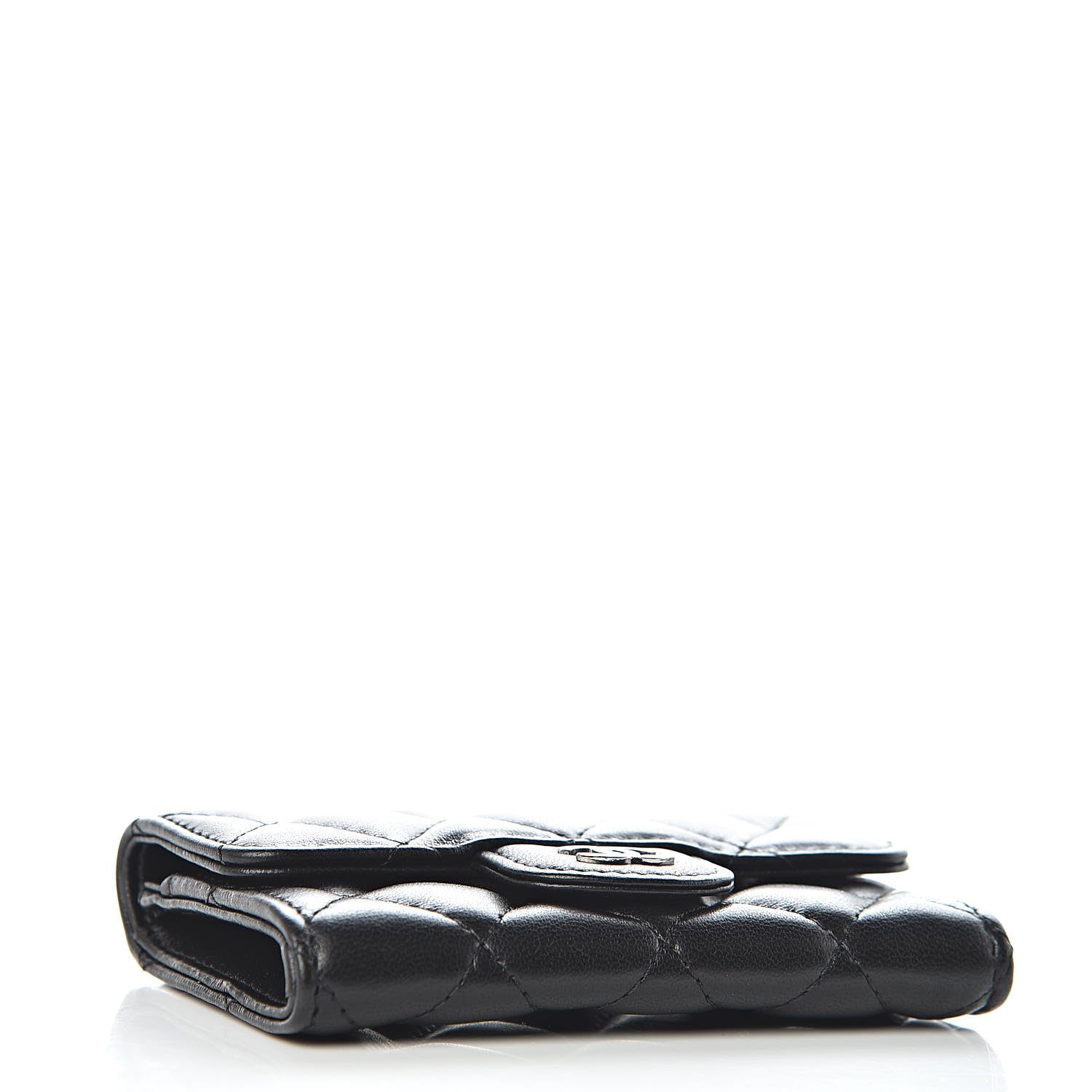 Chanel Lambskin Quilted Flap Card Holder Black 4 of 8