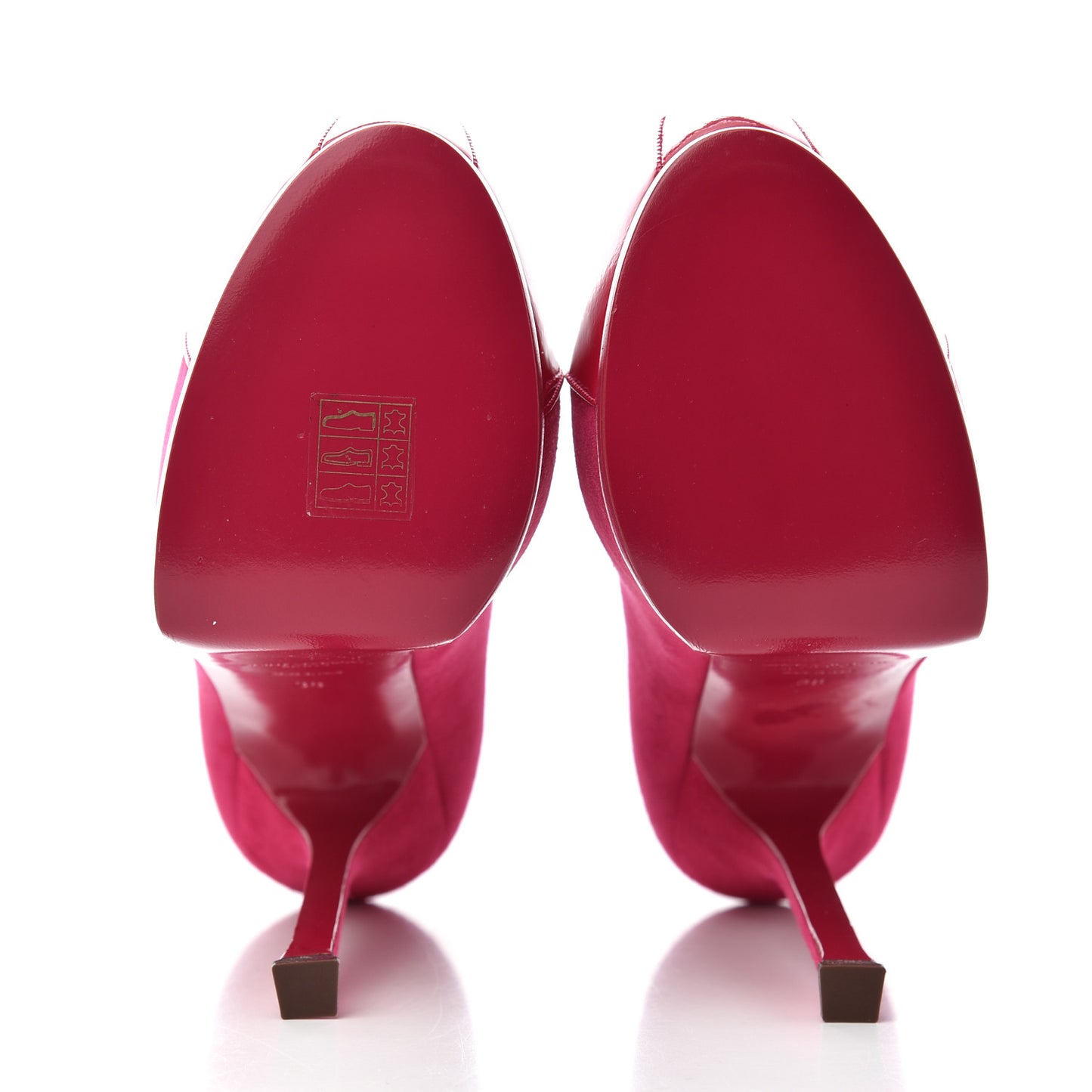 Suede Vitello Vernice Tribtoo 105 Platform Pumps 38 Fuchsia