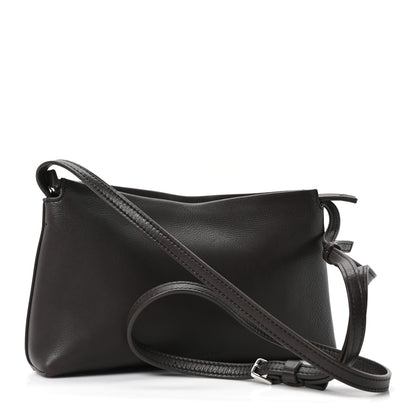 The Row Grained Calfskin Rene Crossbody Dark Brown 3 of 9