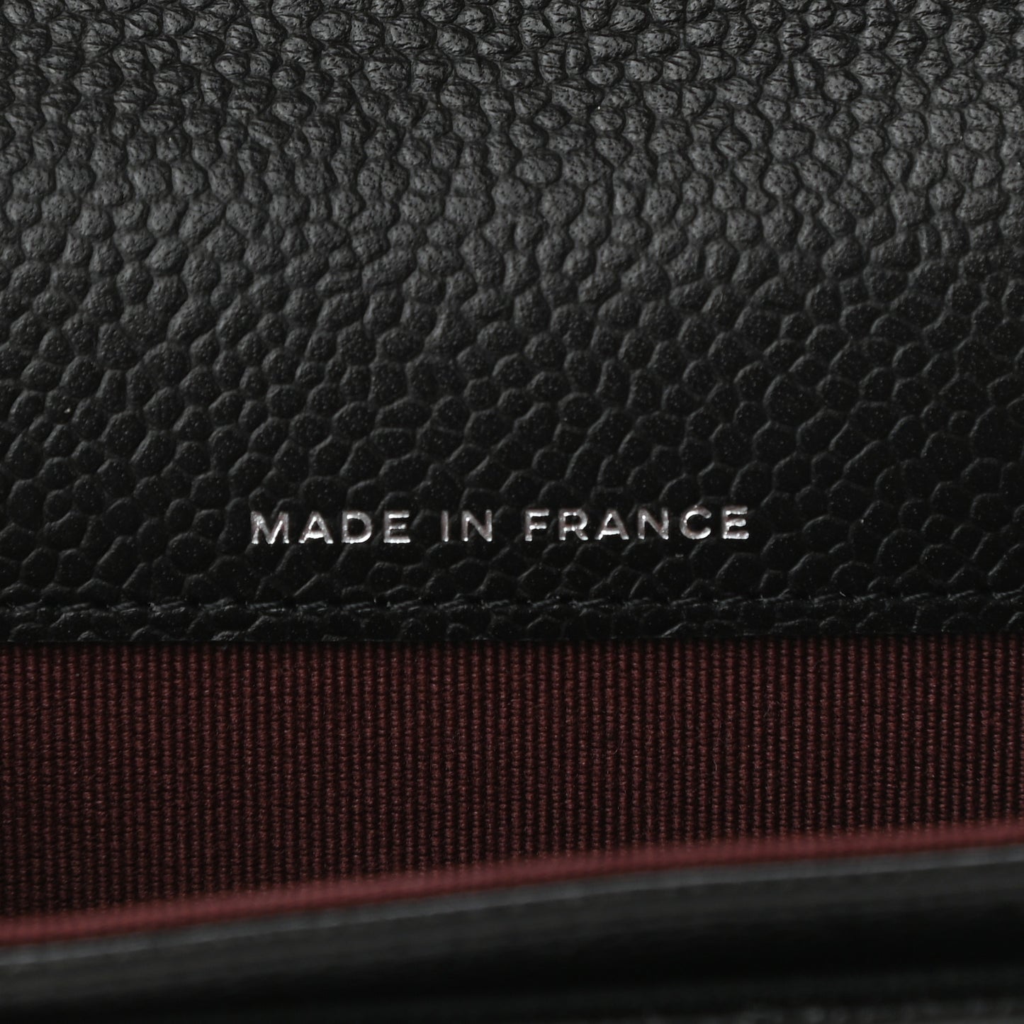 Caviar Quilted Flap Card Holder Wallet Black