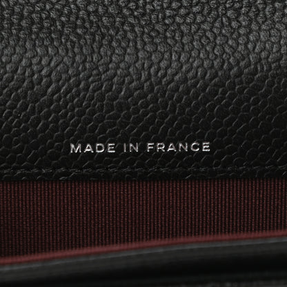 Chanel Caviar Quilted Flap Card Holder Wallet Black 7 of 8
