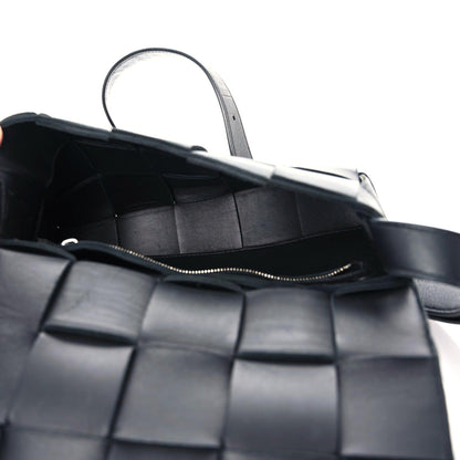 Bottega Veneta Lambskin Maxi Intrecciato Cassette Crossbody Bag Black 12 of 21