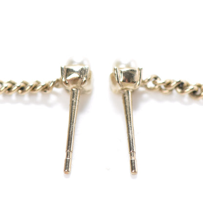 Chanel Crystal Pearl Dazzling Domino Drop Earrings Matte Gold 3 of 4