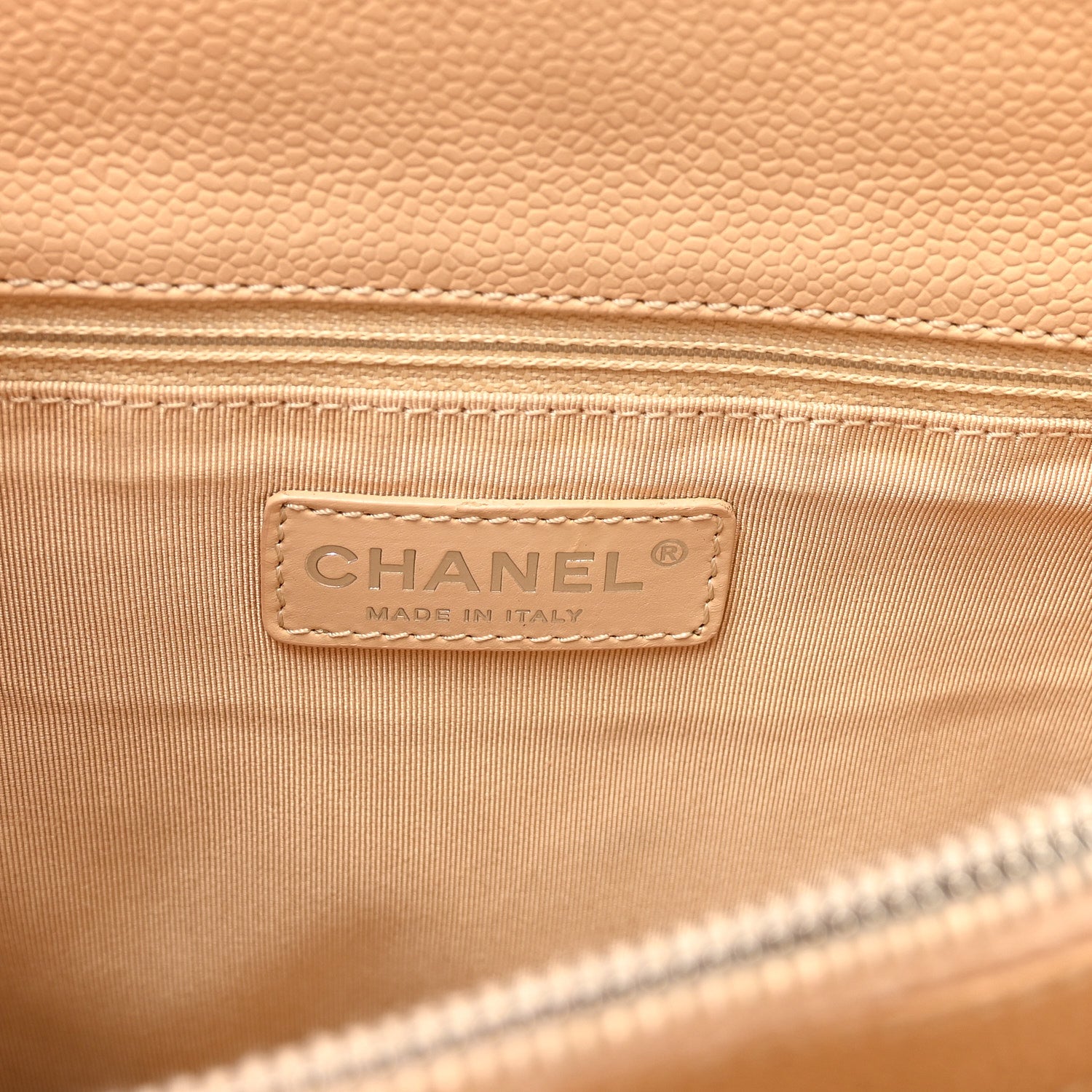 Chanel Caviar Quilted Grand Shopping Tote GST Beige 6 of 10