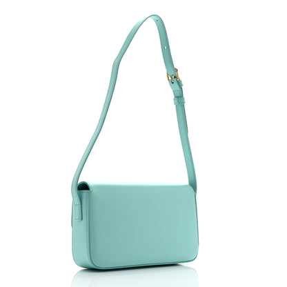 Celine Shiny Calfskin Triomphe Shoulder Bag Turquoise 3 of 11