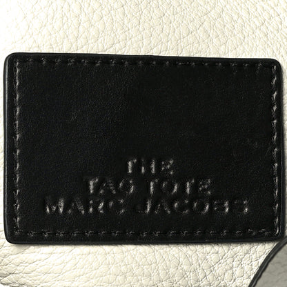 Marc Jacobs Grained Calfskin The Tag Tote Grey White 6 of 17