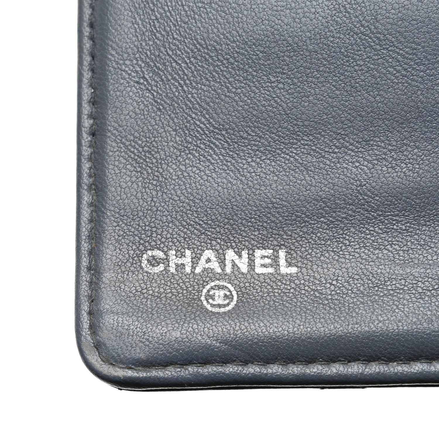 Chanel Lambskin Quilted Yen Wallet Blue 6 of 15