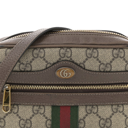 Gucci GG Supreme Monogram Web Mini Ophidia Shoulder Bag Brown 8 of 16