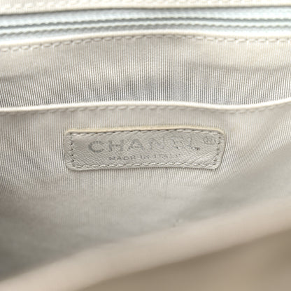 Chanel Iridescent Calfskin Chevron Quilted Small Urban Spirit Backpack Silver 6 of 10
