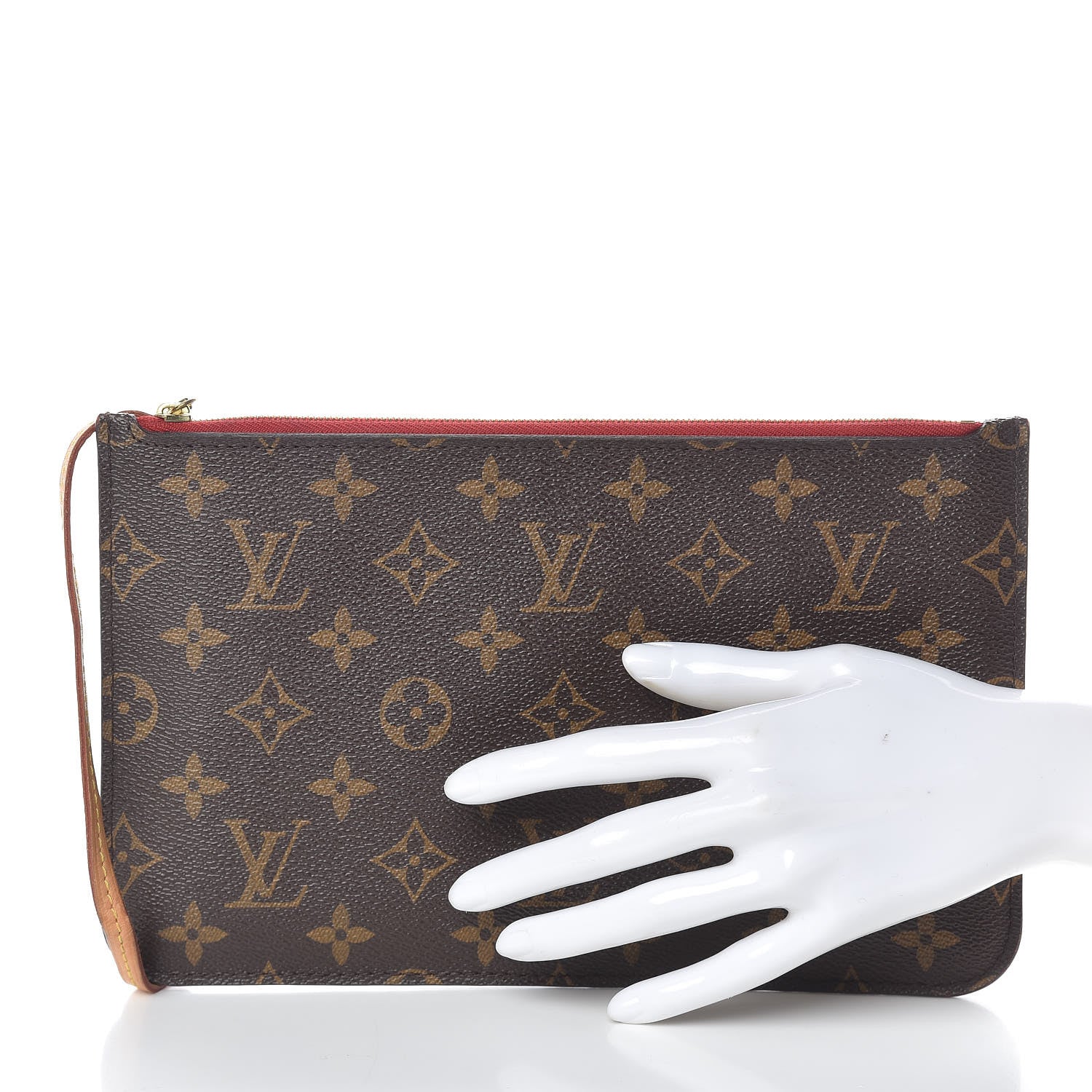 Louis Vuitton Monogram Neverfull MM GM Pochette Cherry 2 of 8
