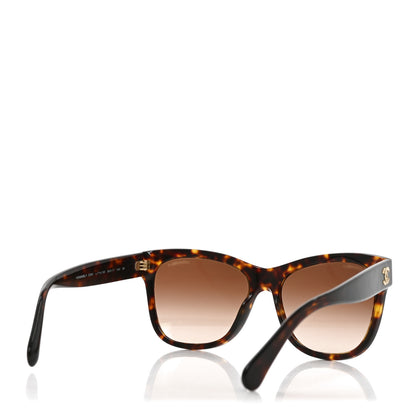 Chanel Acetate Runway Square Sunglasses 5380 Dark Tortoise 4 of 7