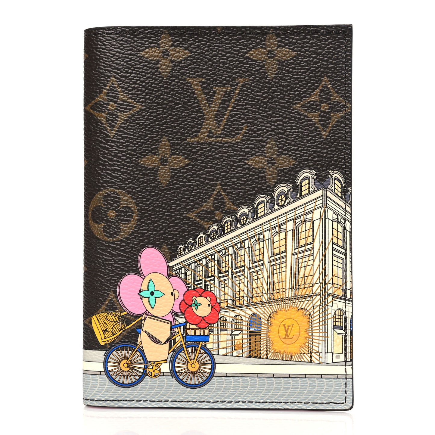 Monogram 2022 Christmas Animation Paris Passport Cover Pink