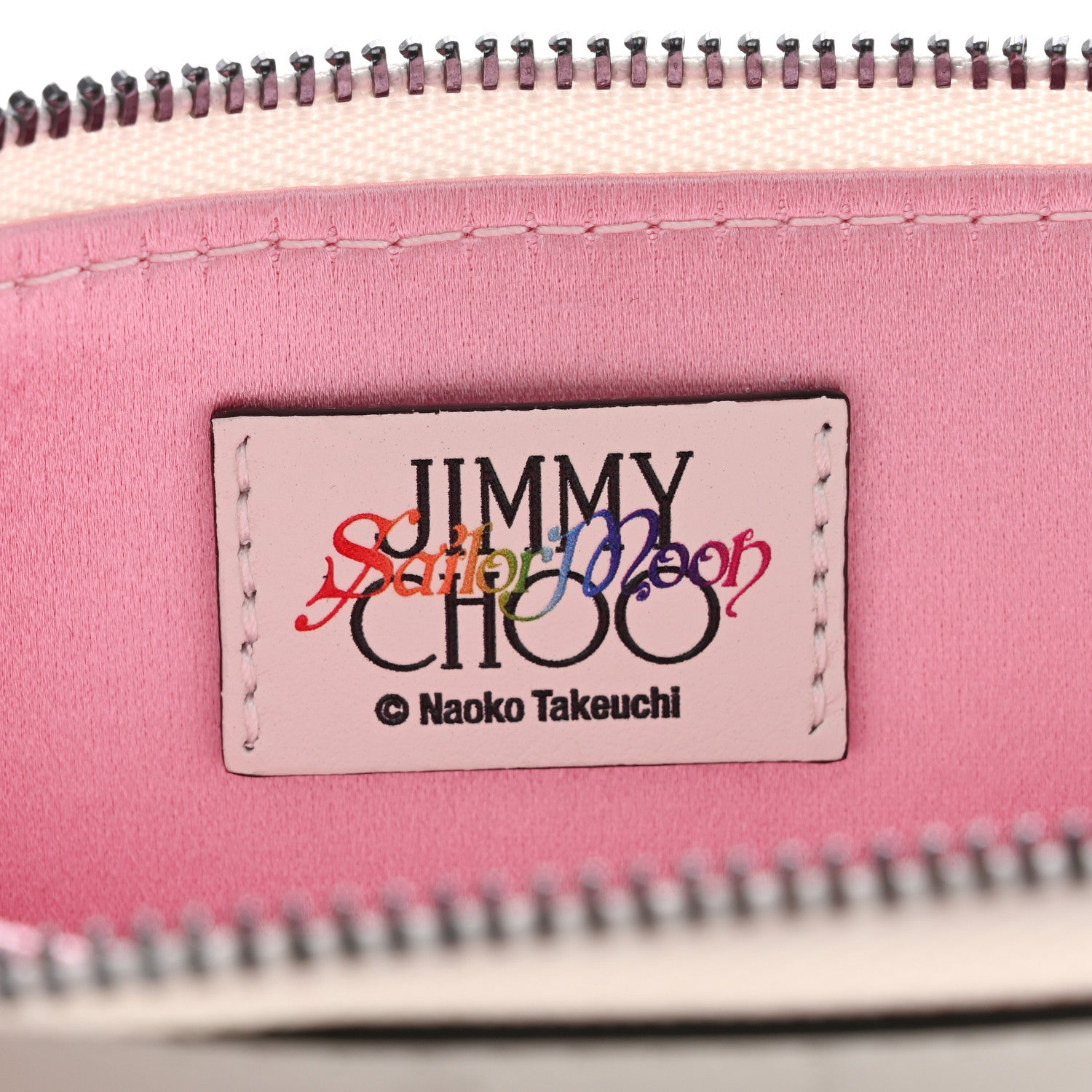 Jimmy Choo X SAILOR MOON Calfskin Setsuna Meio Hotaru Tomoe Lise Z Card Holder Black White 6 of 10