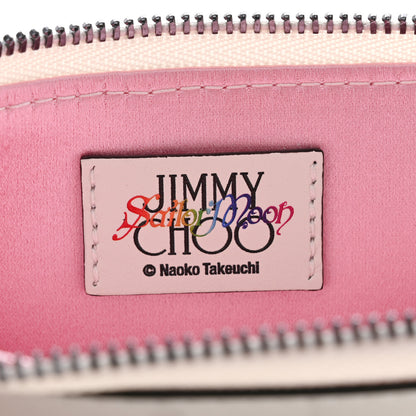 Jimmy Choo X SAILOR MOON Calfskin Setsuna Meio Hotaru Tomoe Lise Z Card Holder Black White 6 of 10